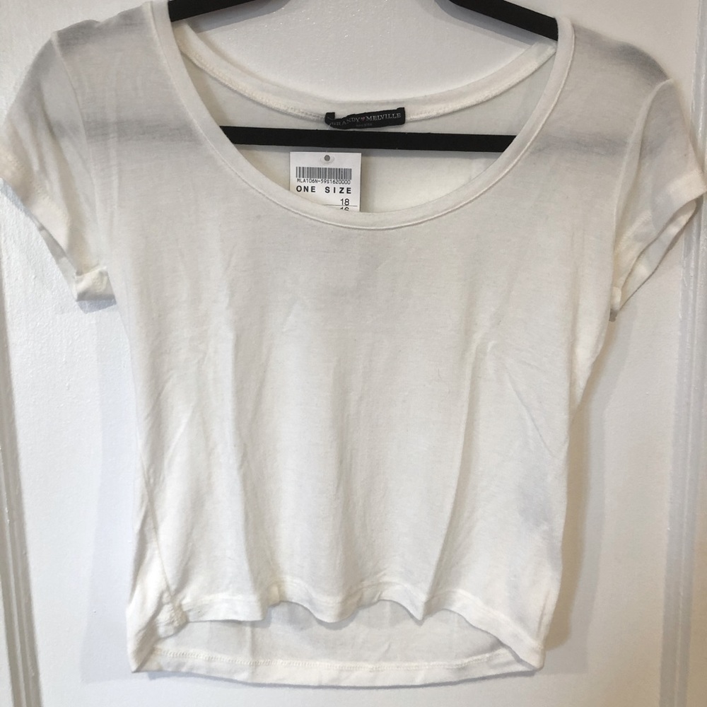 Brandy Melville White Crop Top